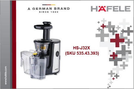 HÄFELE COMPACT SLOW JUICER HS-J32X  (SKU 535.43.393)